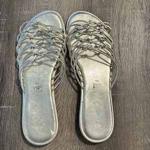 Seychelles Gold Strappy Sandal